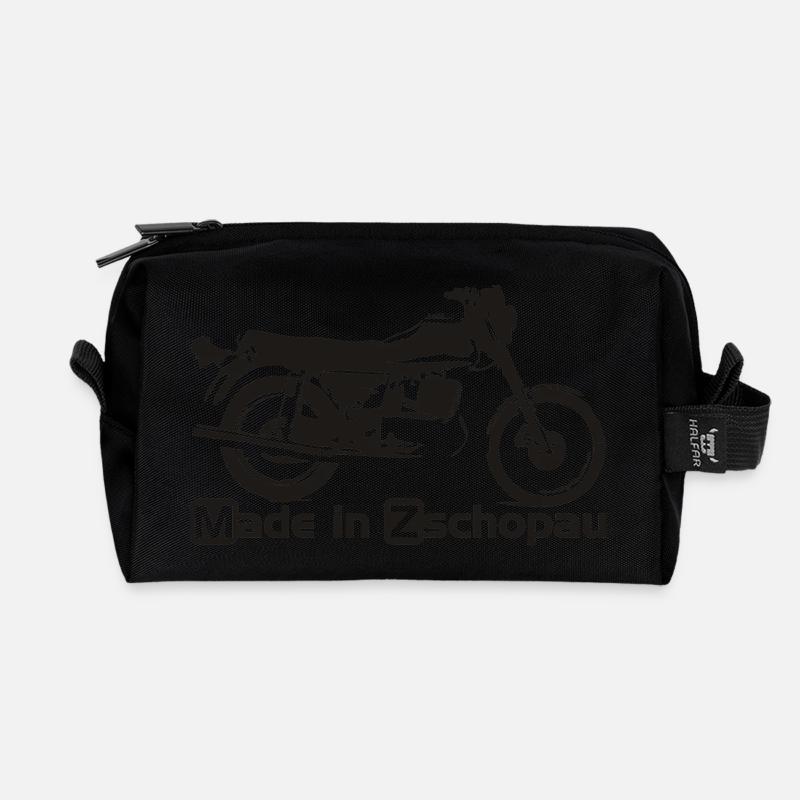 MZ ETZ250 Made in Zschopa - Recycelte Kulturtasche - Schwarz