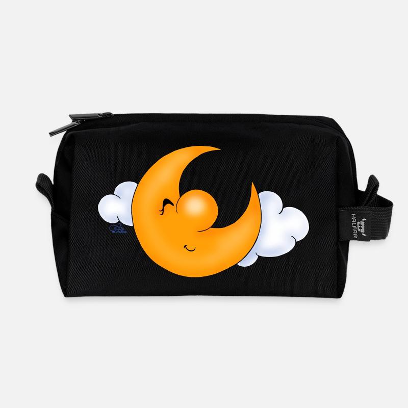 Guter Mond - Recycelte Kulturtasche - Schwarz