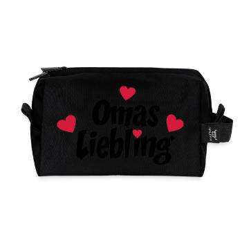 nan - Recycled Toiletry Zip Bag - black - Front