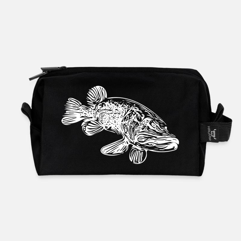 Hecht - Recycelte Kulturtasche - Schwarz