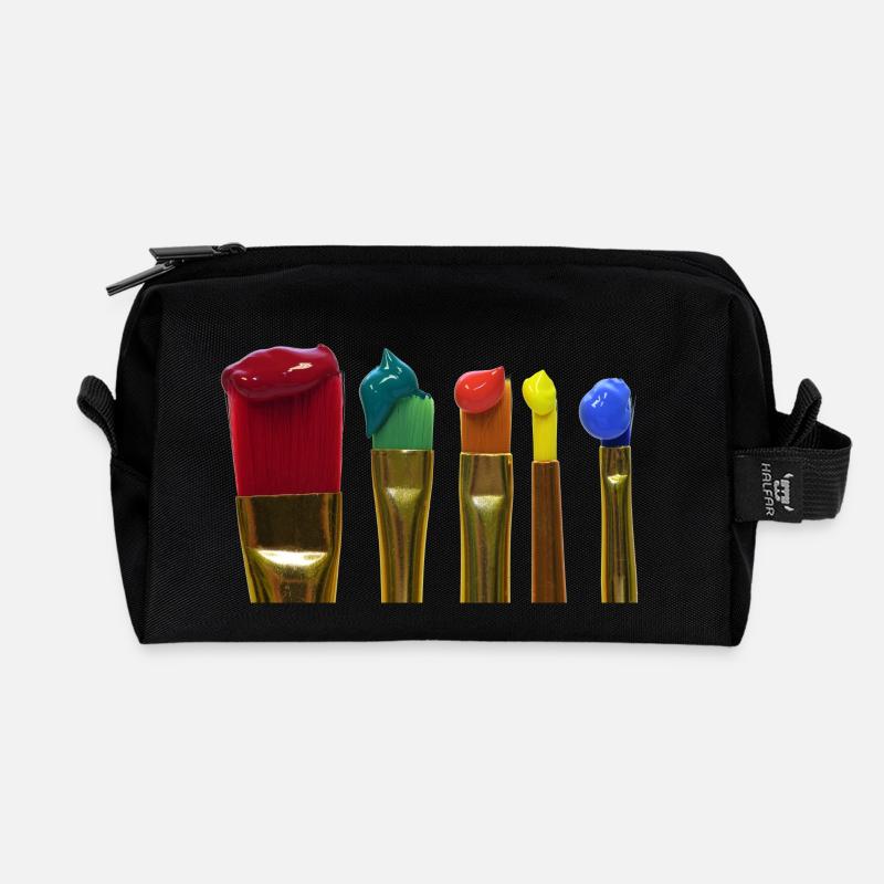 brosse - Trousse de toilette en tissu recyclé - noir