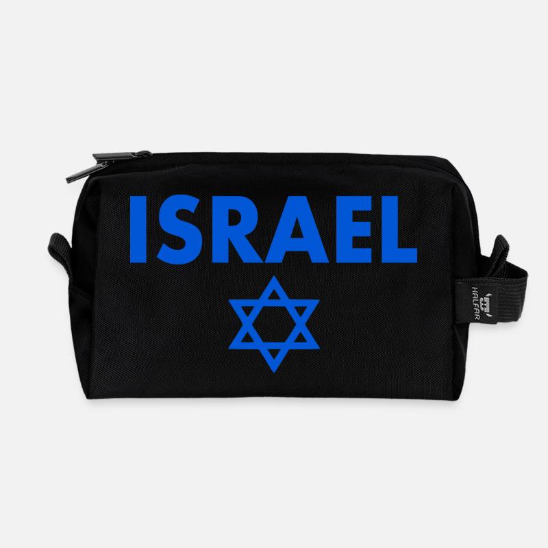 Israel - Recycelte Kulturtasche - Schwarz
