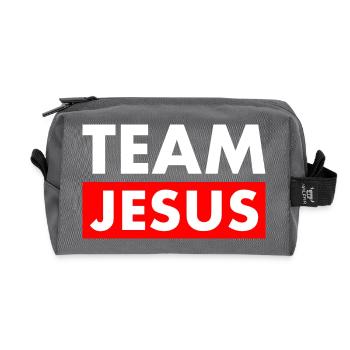 Team jesus - Recycled Toiletry Zip Bag - anthracite - Front