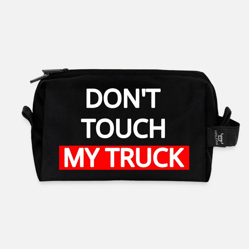 Truck - Recycelte Kulturtasche - Schwarz