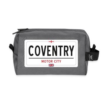 Coventry place sign - Recycled Toiletry Zip Bag - anthracite - Front