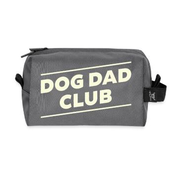 DOG DAD CLUB - Recycelte Kulturtasche - Anthrazit - Vorne