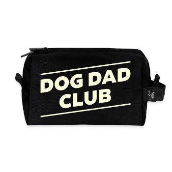 DOG DAD CLUB - Recycled Toiletry Zip Bag - black - Front