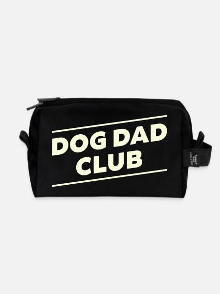 DOG DAD CLUB - Recycled Toiletry Zip Bag - black