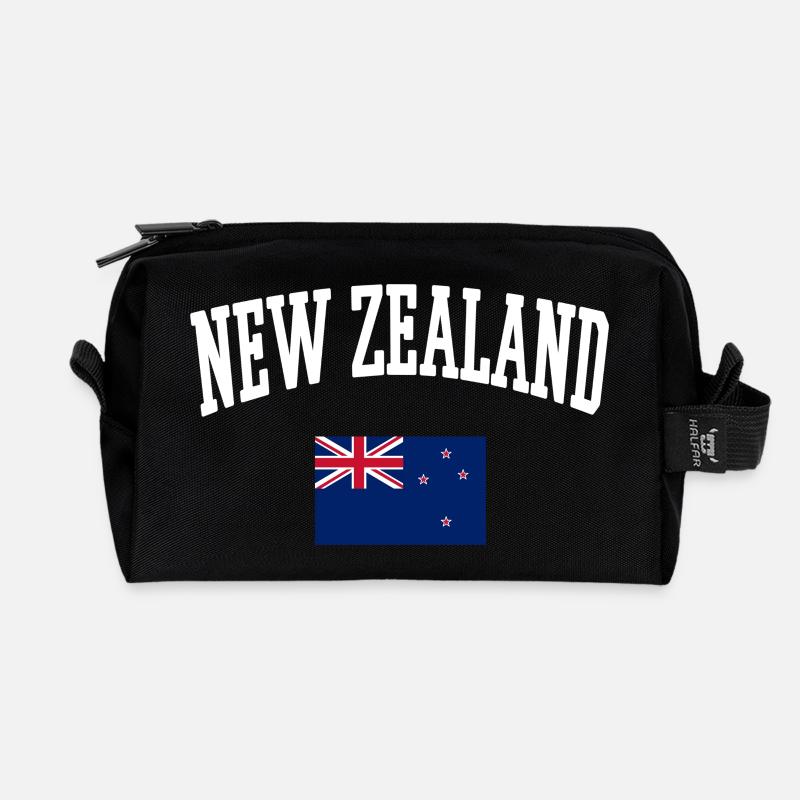 NEUSEELAND Flagge Sweatshirt T-Shirt - Recycelte Kulturtasche - Schwarz