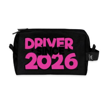Driving License 2026 Driving Test Driving License Test - Recycled Toiletry Zip Bag - black - Front