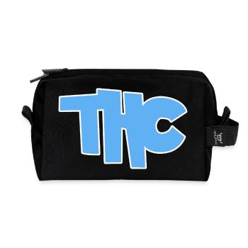 THC - Trousse de toilette en tissu recyclé - noir - Devant