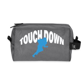 Touch Down - Recycled Toiletry Zip Bag - anthracite - Front