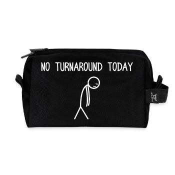No turnaround today Stock Market Stock Market Trader - Recycled Toiletry Zip Bag - black - Front