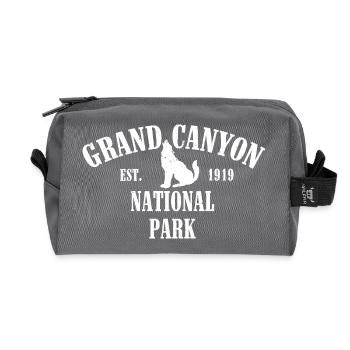 Grand Canyon Parc national créé en 1919 - Trousse de toilette en tissu recyclé - anthracite - Devant