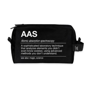 Analyse AAS Analyse par spectrométrie d’absorption atomique - Trousse de toilette en tissu recyclé - noir - Devant