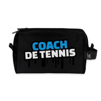 coach de tennis - Trousse de toilette en tissu recyclé - noir - Devant