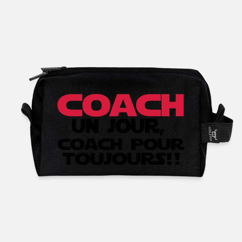 coach un jour - Trousse de toilette en tissu recyclé - noir