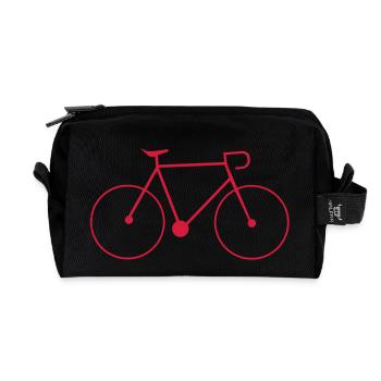 bike fahrrad fixie rad drahtesel - Recycelte Kulturtasche - Schwarz - Vorne
