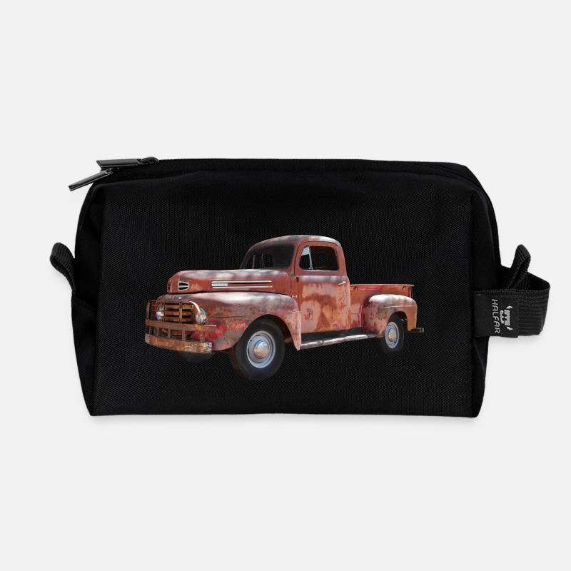 Pick Up Oldtimer - Recycelte Kulturtasche - Schwarz
