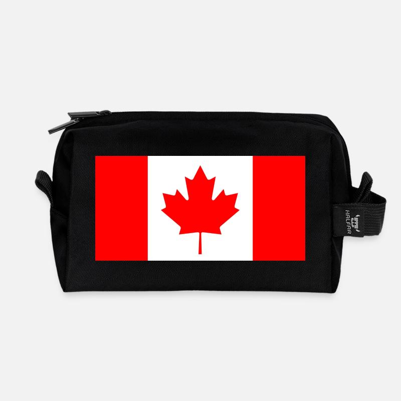 Canada - Recycled Toiletry Zip Bag - black