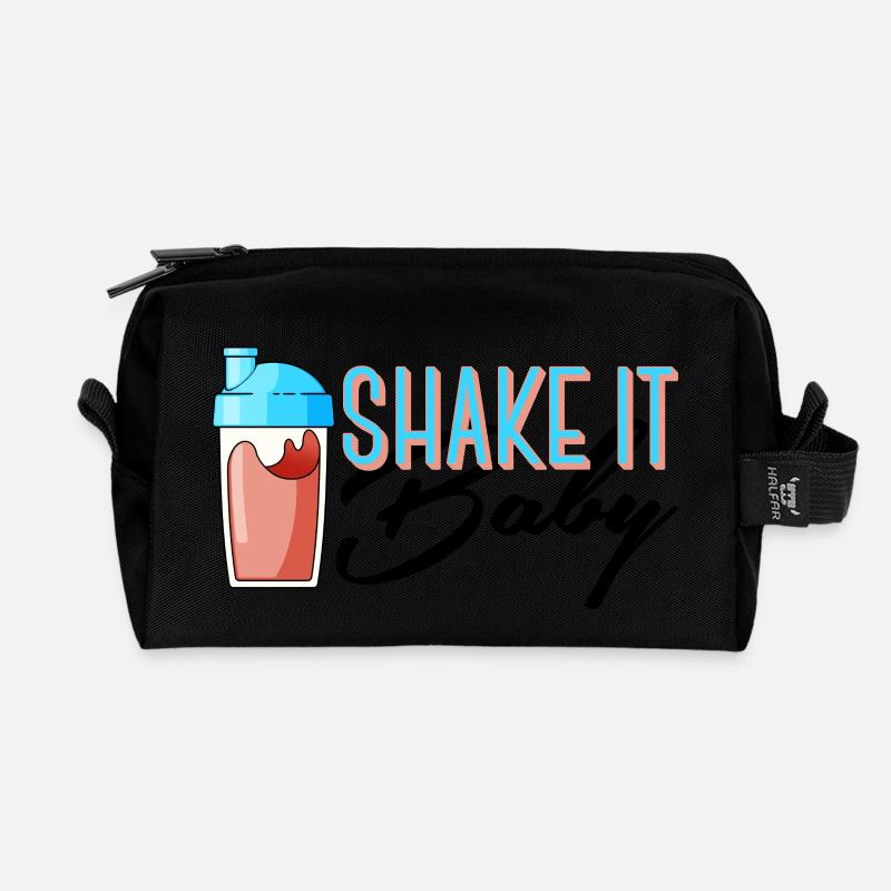 Shake it Baby - Recycelte Kulturtasche - Schwarz