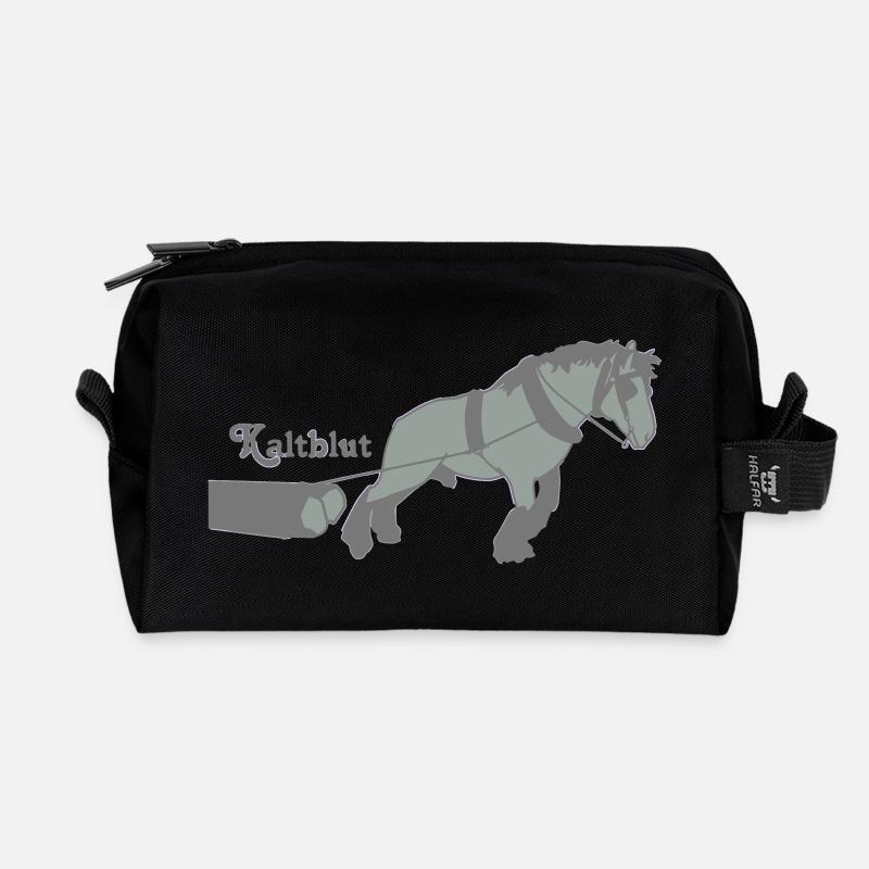 kaltblutzieht - Recycelte Kulturtasche - Schwarz