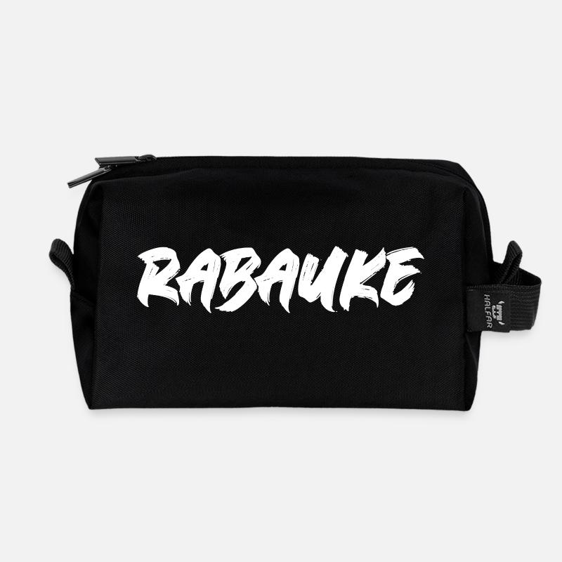 Rabauke - Recycelte Kulturtasche - Schwarz