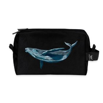 Save the ocean, stop whaling! - Recycelte Kulturtasche - Schwarz - Vorne