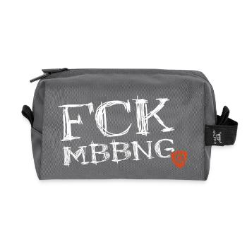 Fuck Mobbing - Recycelte Kulturtasche - Anthrazit - Vorne