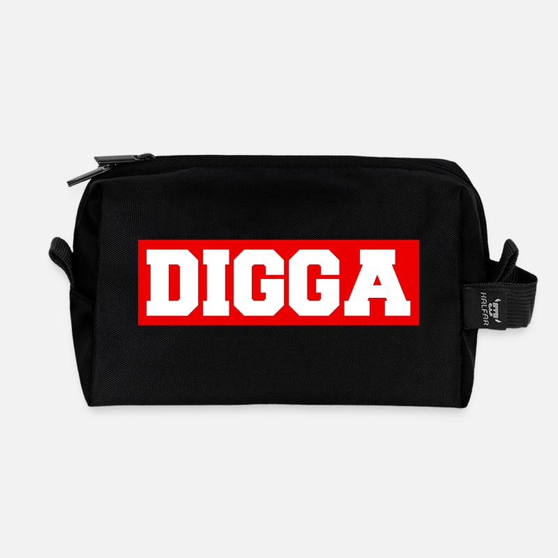 Digga - Recycelte Kulturtasche - Schwarz