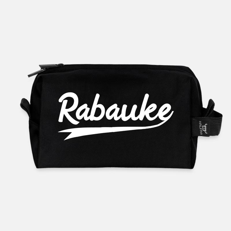 Rabauke - Recycelte Kulturtasche - Schwarz