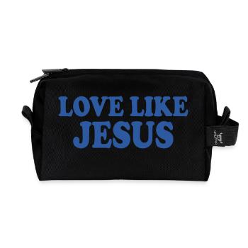 Love like jesus - Recycelte Kulturtasche - Schwarz - Vorne