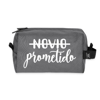 Prometido fiancé fiancé marié à être - Trousse de toilette en tissu recyclé - anthracite - Devant