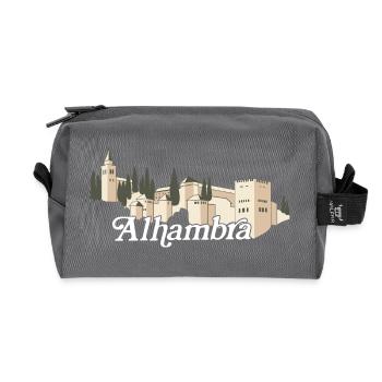 Alhambra (dark) - Recycled Toiletry Zip Bag - anthracite - Front