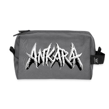 Ankara Turkey - Ankara Metal Music Headbanger - Recycled Toiletry Zip Bag - anthracite - Front