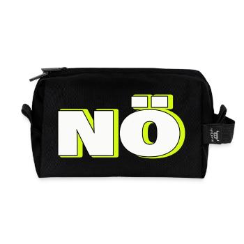 NO - Recycled Toiletry Zip Bag - black - Front