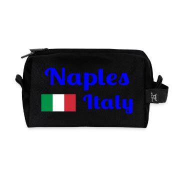 Neapel Italia - Stilvolle Drucke - Recycelte Kulturtasche - Schwarz - Vorne