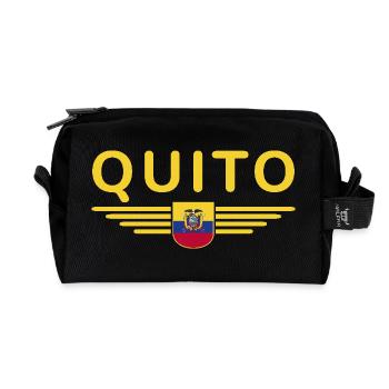 Quito Ecuador Fans T-Shirt Design - Recycelte Kulturtasche - Schwarz - Vorne