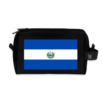 El Salvador - Recycled Toiletry Zip Bag - black - Front