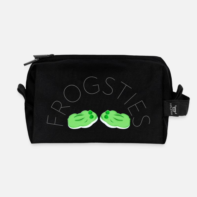 Frogsties - Recycelte Kulturtasche - Schwarz