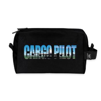 Cargo pilot - Recycelte Kulturtasche - Schwarz - Vorne