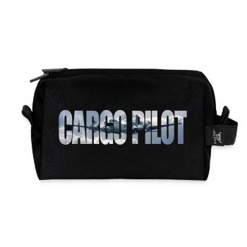 Cargo pilot DC-4 - Recycelte Kulturtasche - Schwarz - Vorne