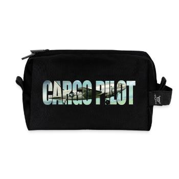Cargo pilot C-46 - Recycelte Kulturtasche - Schwarz - Vorne