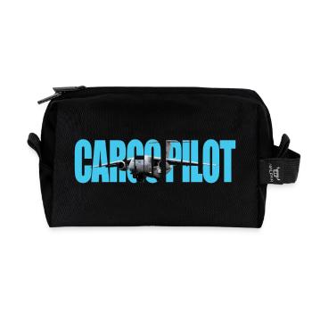 Cargo pilot C-390 - Recycelte Kulturtasche - Schwarz - Vorne