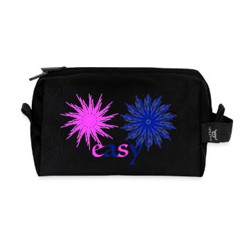 easy - Recycelte Kulturtasche - Schwarz - Vorne