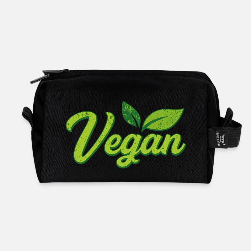 Vegan - Recycelte Kulturtasche - Schwarz