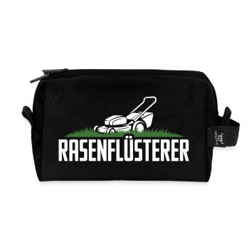 Lawn Whisperer Tondeuse à gazon de jardin Lawn Whisperer - Trousse de toilette en tissu recyclé - noir - Devant