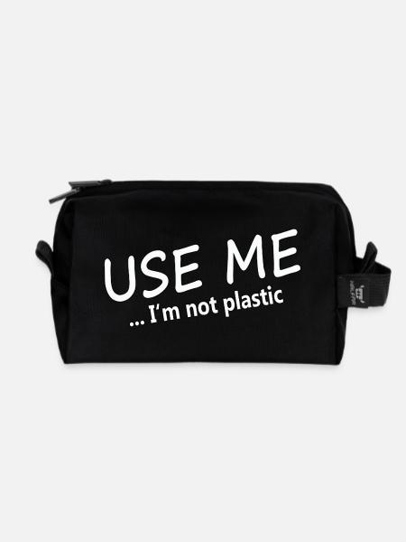 USE ME - Recycelte Kulturtasche - Schwarz