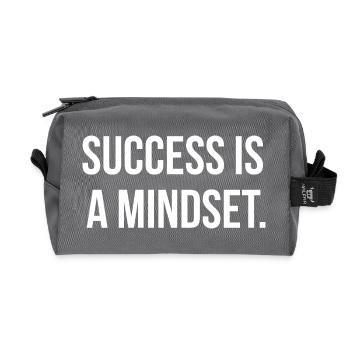 SUCCESS IS A MINDSET. | Greyline Official - Trousse de toilette en tissu recyclé - anthracite - Devant