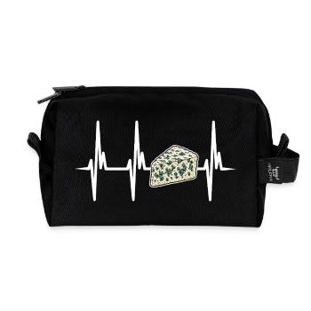 Ich liebe Gorgonzola - Recycelte Kulturtasche - Schwarz - Vorne